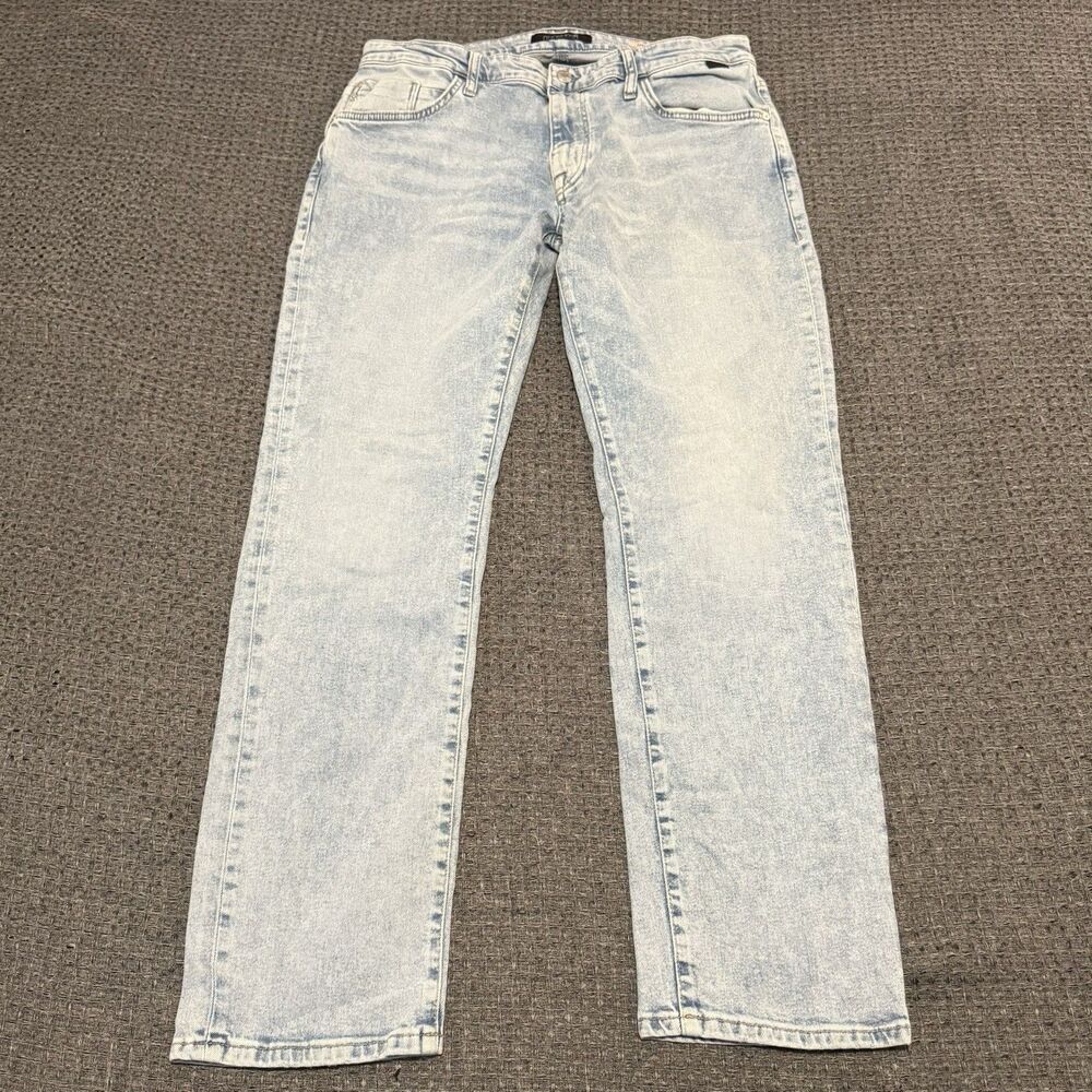 Mavi Marcus Men’s Slim Straight Jeans 36x32 Light Blue Denim Wash